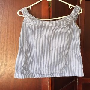 off the shoulder striped top